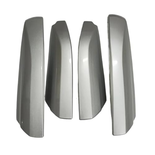 EPBRJMD Dachgepäckträger Gepäckträger Kompatibel for Toyota Highlander 2009 2010 2011 2012 2013 Bar Schienenende Schutzabdeckung Schale(Silver 4pcs) von EPBRJMD