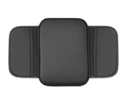 EPBRJMD Kompatibel for Renault Dacia Duster 2010-2017 Auto-Armlehnenbox, Lederkissen, Aufbewahrungstasche, Ellenbogenhöhenstütze, Zubehör(Black) von EPBRJMD