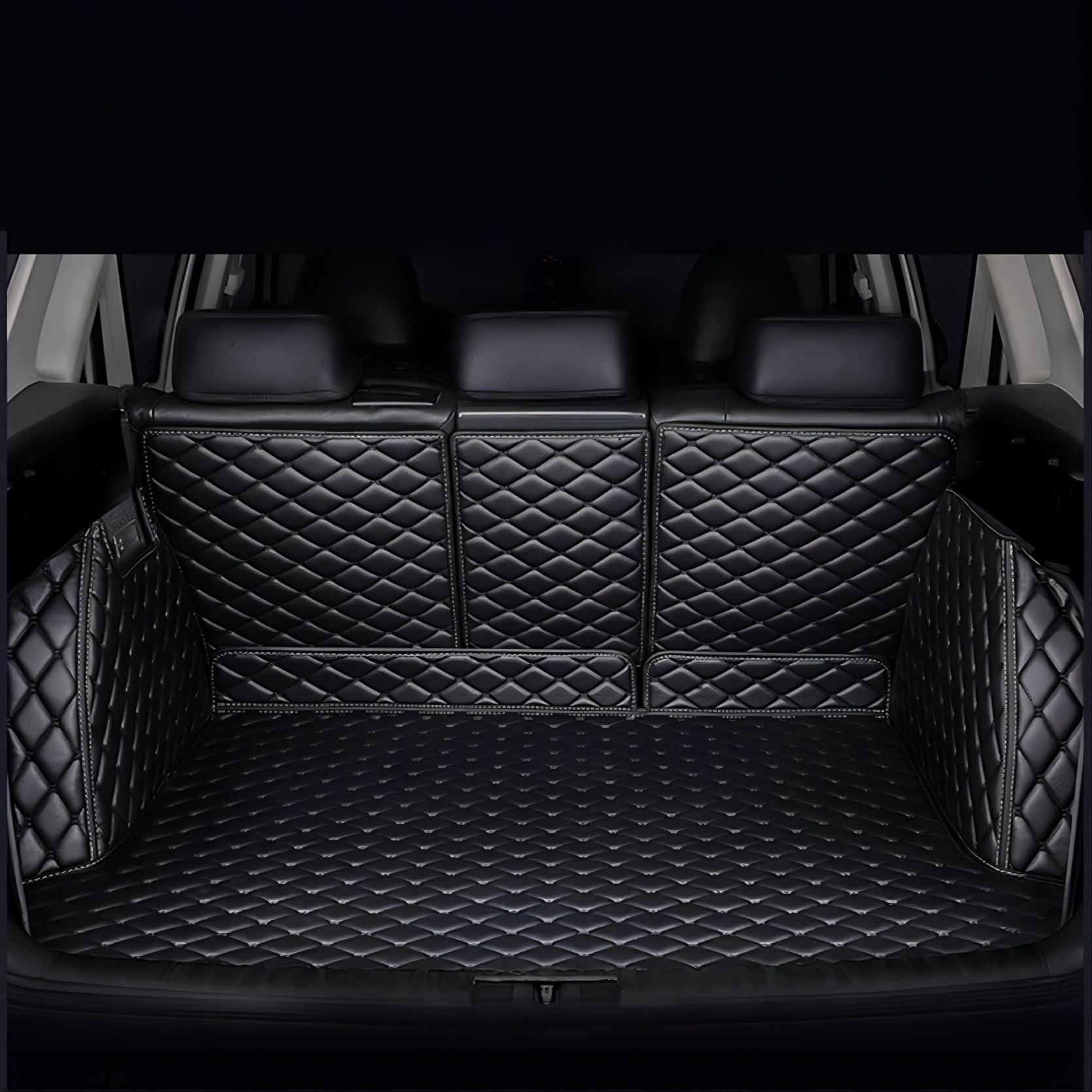 Trunk Mat VollstäNdige Einkreisung Schutzmatte für Volvo XC60 2015-2017, Anti Rutsch wasserdichte Kratzfest, Auto Zubehör.,A von EPEDIC