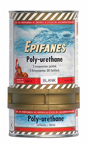 Epifanes PU-Lack Weiss 750g incl. Härter E4-800 Poly-Urethane Lack mit UV Schutz DD-Yachtlack von Epifanes