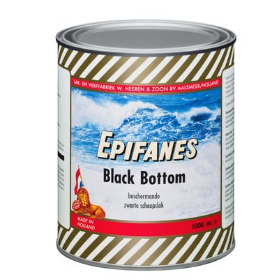 Epifanes Black Boottom schwarz 1 Liter Unterwasserfarbe, E5-36A Schiffsfarbe von Epifanes