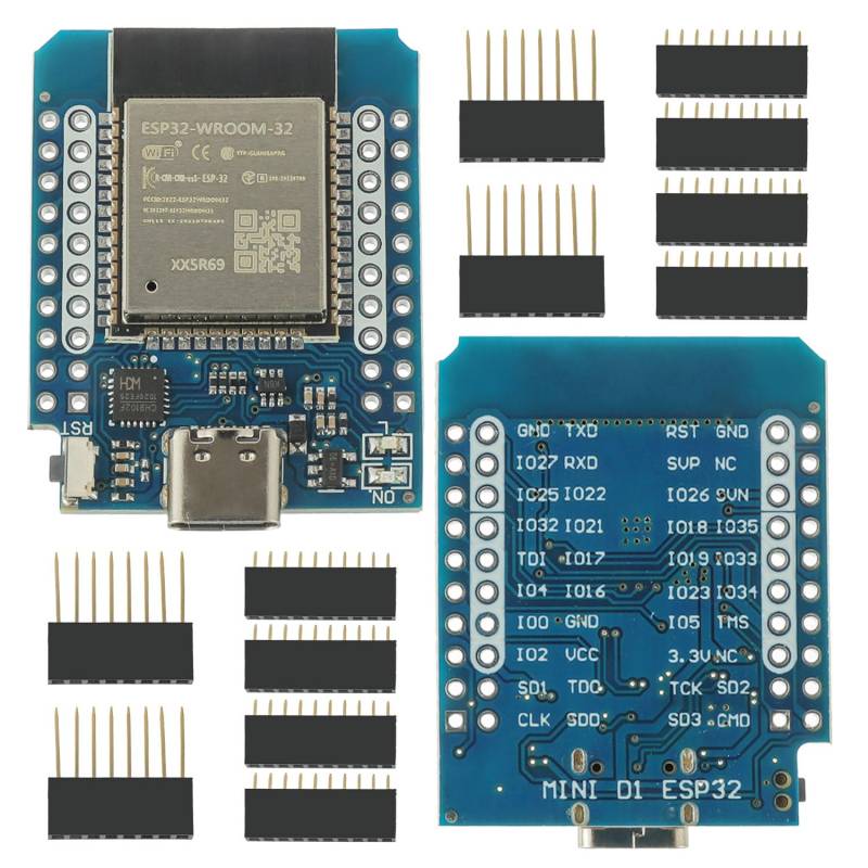 EPLZON 2 Stück ESP32 Mini Development Board ESP32 NodeMCU WiFi Bluthooth Modul Entwicklungsboard CH9102F kompatibel mit Arduino, Typ-C Schnittstelle von EPLZON