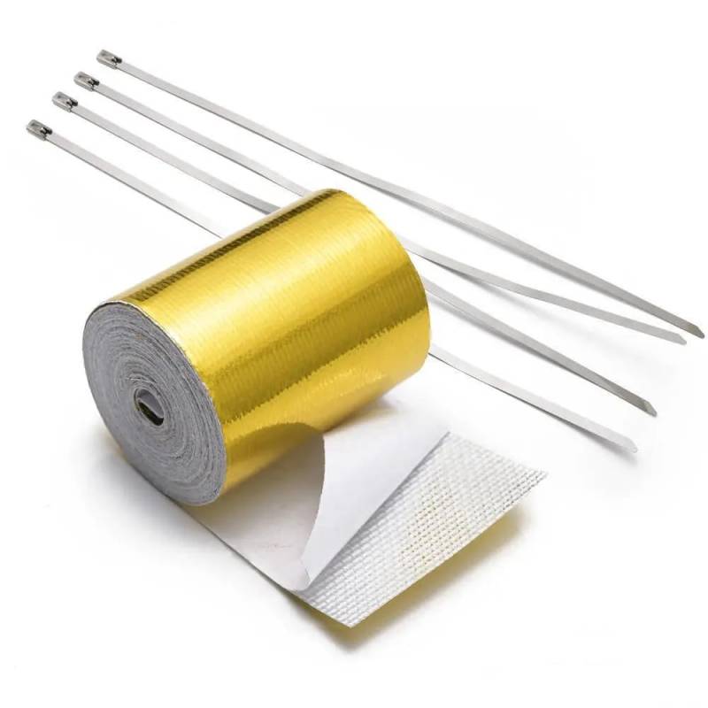 EPMAN 5cm x 5 Meter Rolle selbstklebend hitzeisolierend golden bis 450°C von EPMAN