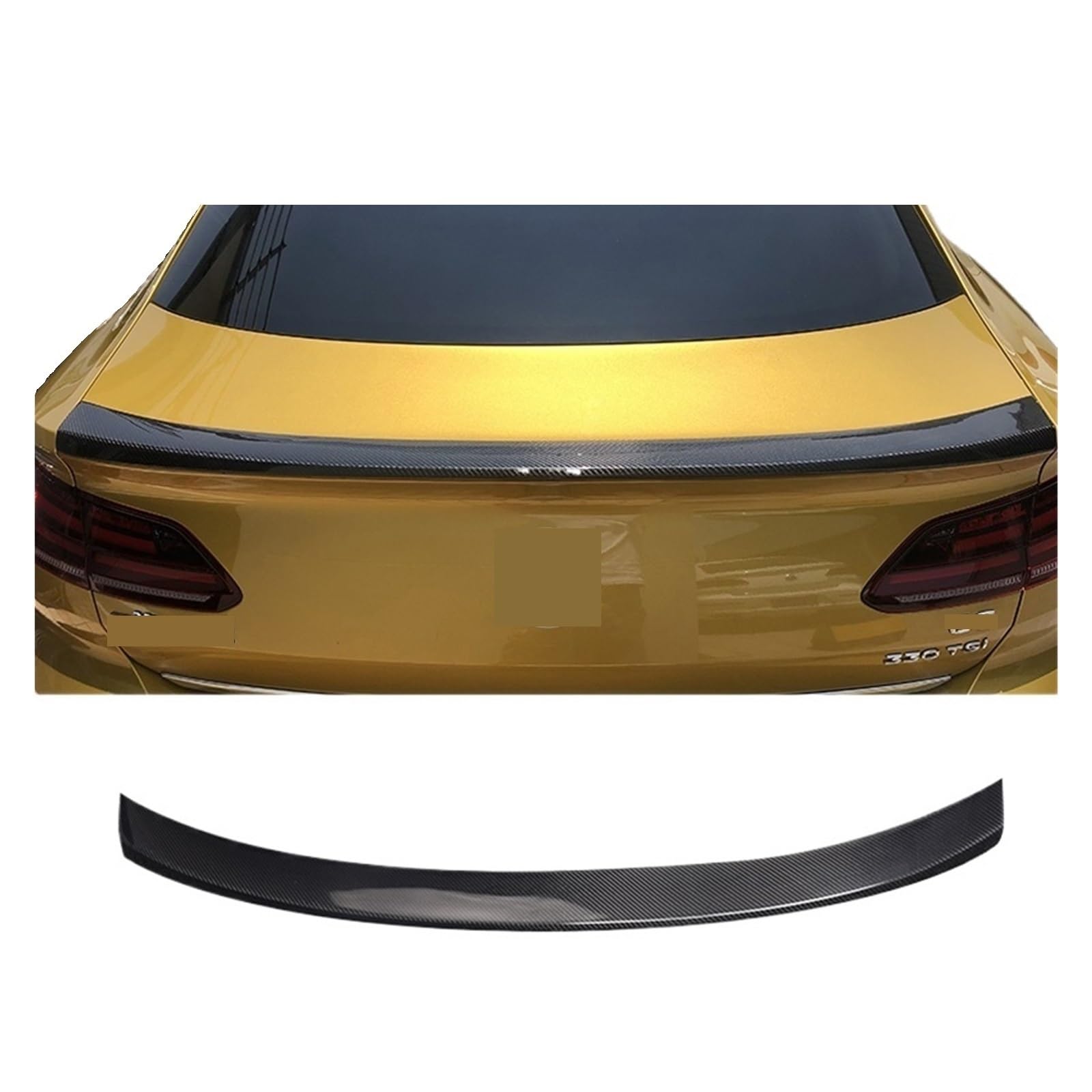 Auto Heckspoiler Kompatibel for Volkswagen Arteon VW CC 2018-2023 Carbon Fiber Hinten Stamm Spoiler Hinten Flügel von EPNYWJTE