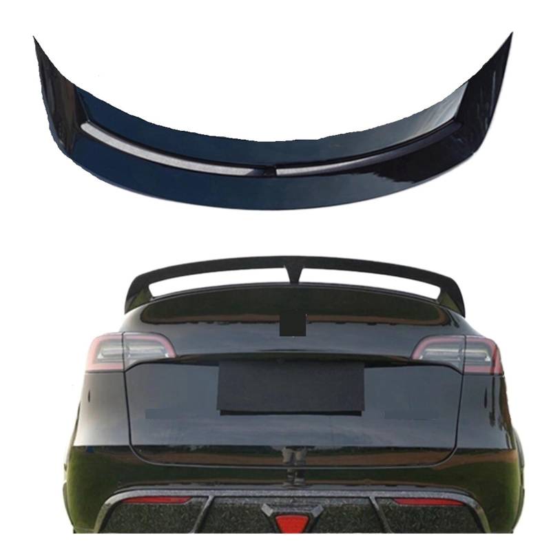 Auto Sport Version Hinten Schwanz Flügel Stamm Spoiler Außen Dekoration Geändert Körper Kit Kompatibel for Tesla Modell Y(Carbon fiber pattern) von EPNYWJTE