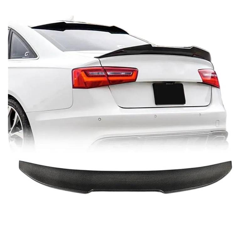 Carbon Fiber Hinten Stamm Spoiler Flügel Kompatibel for Audi A6 S6 C6 2008-2011 Auto Hinten Trunk-Boot Lip flügel Spoiler von EPNYWJTE