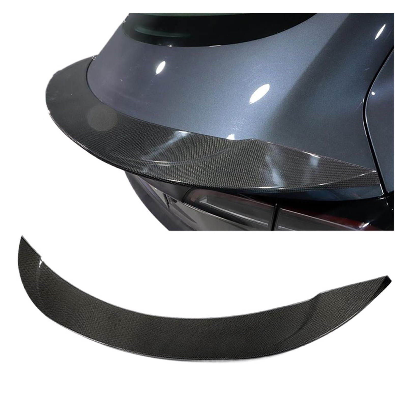 Carbon Fiber Hinten Stamm Spoiler Flügel Kompatibel for Tesla Modell 3 2019 Auto Hinten Schwanz Trunk Boot Lip Flügel Spoiler von EPNYWJTE