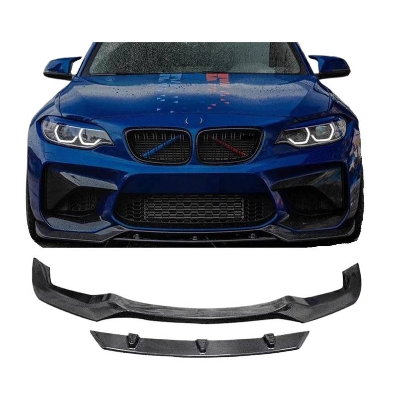 Frontstoßstangenlippe für Autos F87 M2 Carbon Fiber Frp Frontspoilerlippe Splitter Kompatibel for Bmw F87 M2 V Stil Auto Body Kit 2014 2015 2016 2017 2018 von EPNYWJTE