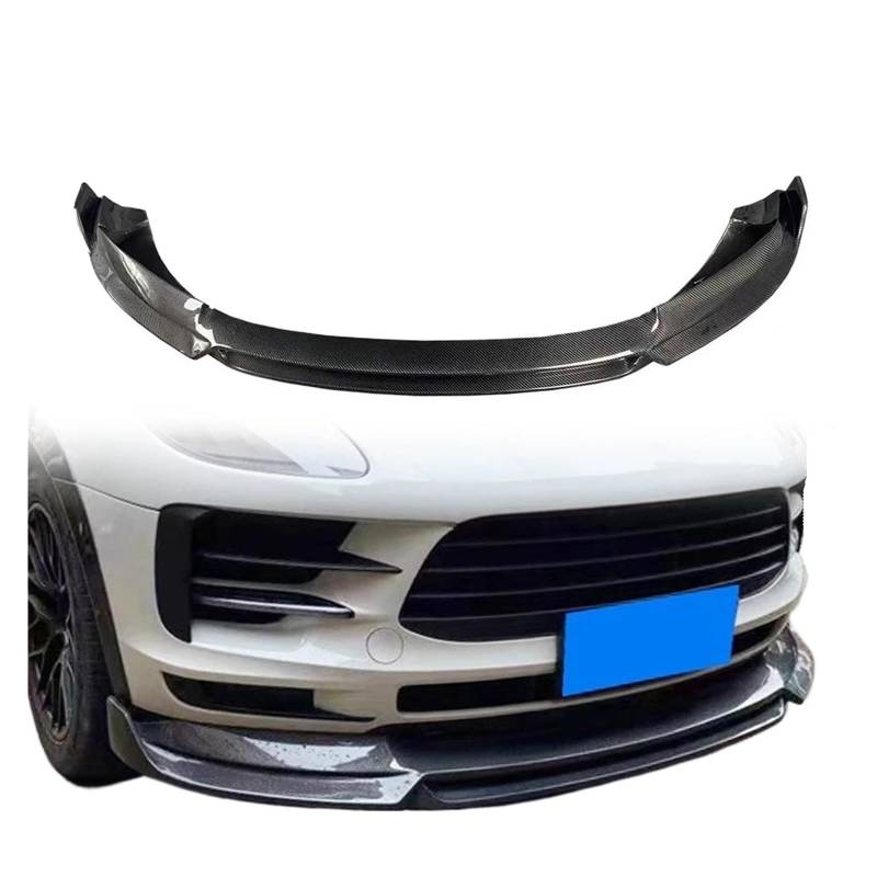 Frontstoßstangenlippe für Autos Kompatibel for Porsche Macan Carbon Fiber Front Bumper Lip Splitter Spoiler Auto Front Lip Spoiler von EPNYWJTE