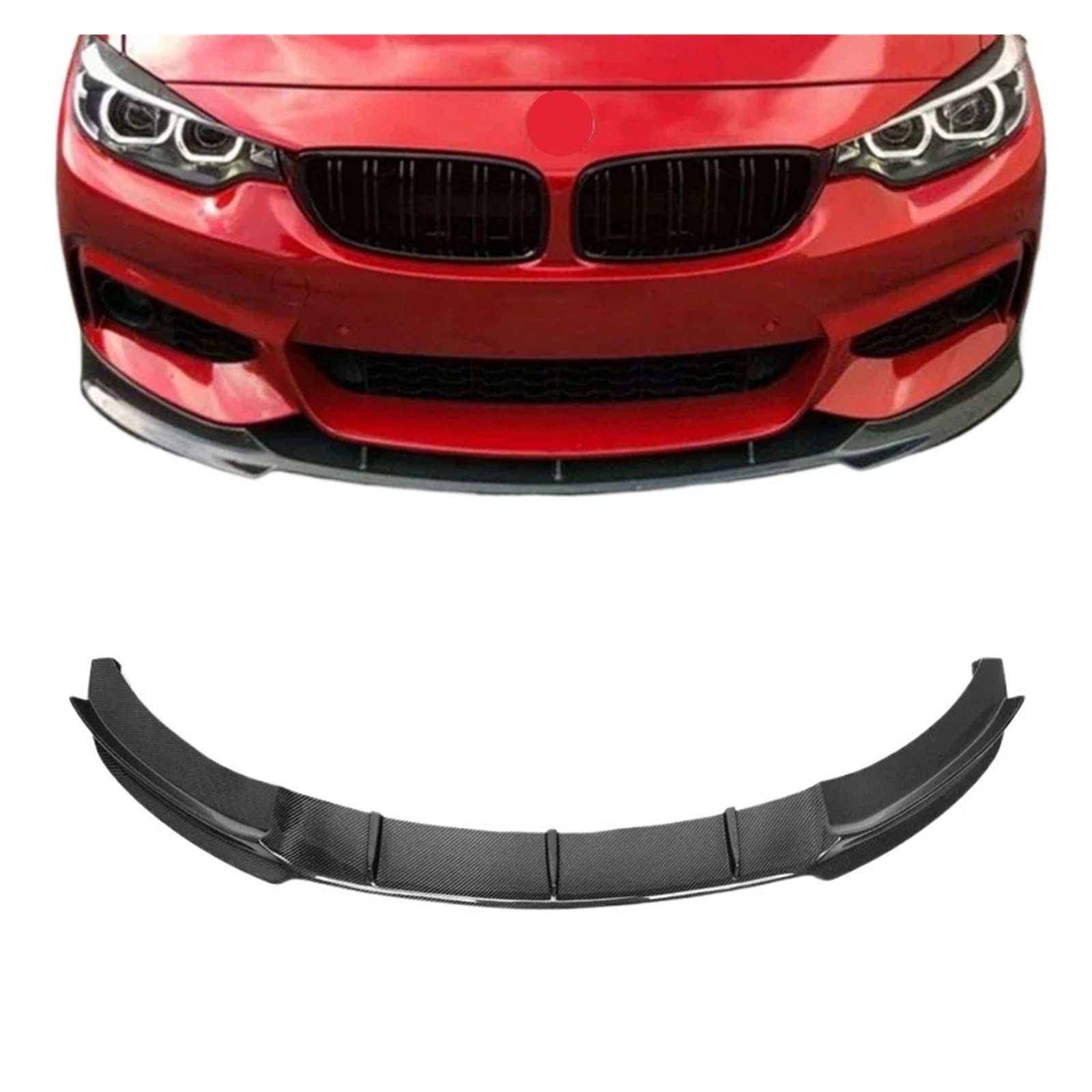 Frontstoßstangenlippe für Autos Kompatibel mit BMW F32 F32 F36 FD Style Carbon Fiber Front Bumper Lip Kinn Spoiler Splitter 4 Serie 420d 425d 430i 430d 435d 2014-2020 von EPNYWJTE