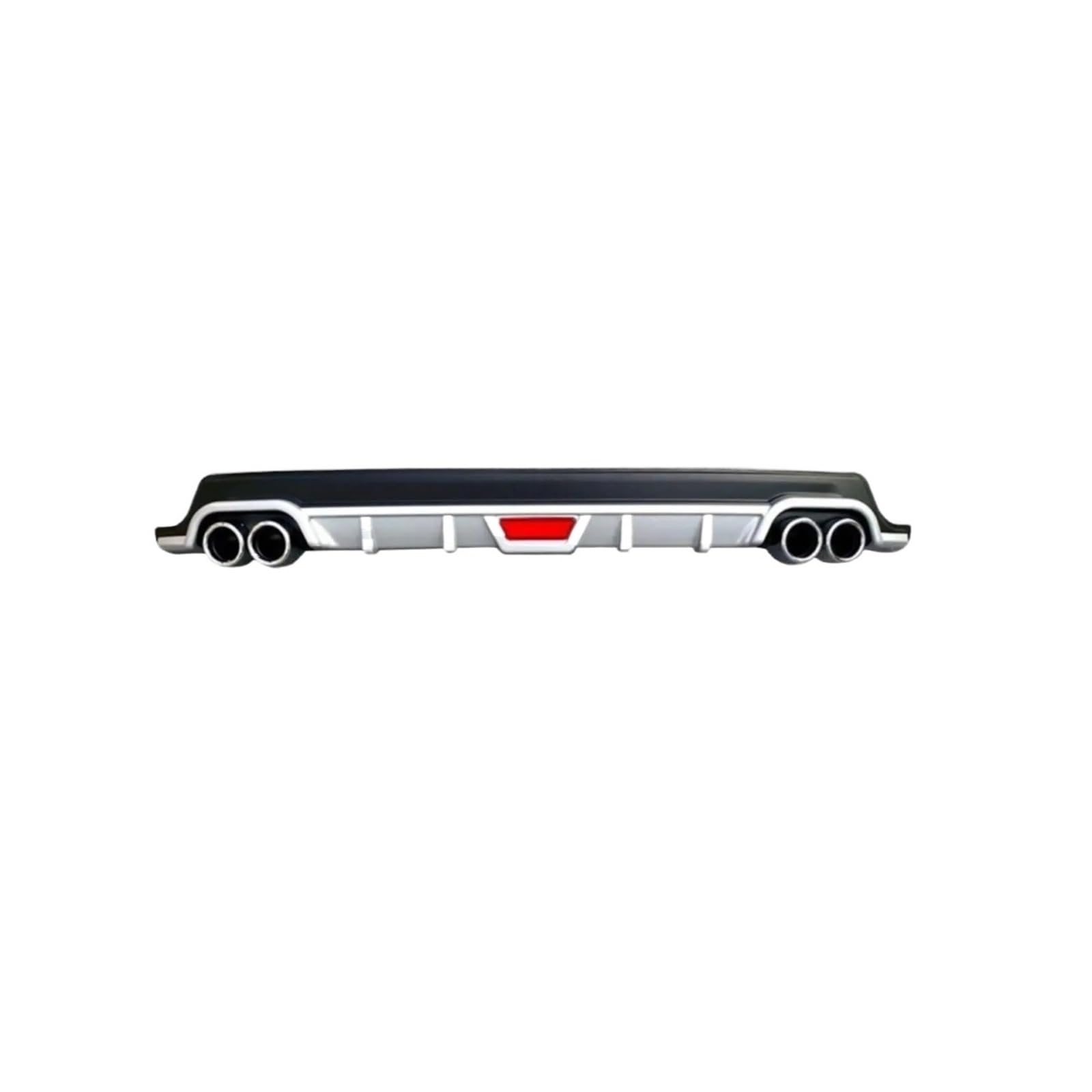 Frontstoßstangenlippe für Autos Kompatibel mit Renault Scenic 1 und 2, kompatibler Heckstoßstangendiffusor der Modelle 1999 bis 2009, universell – Spoiler, verchromte Batterie-Seitenschweller(Gray) von EPNYWJTE