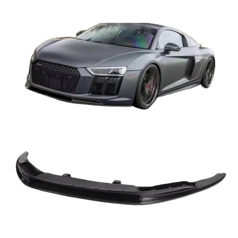 Frontstoßstangenlippe für Autos R8 V Style Carbon Fiber Frontspoilerlippe Splitter Kompatibel for Audi R8 V Style 2016 2017 2018 von EPNYWJTE