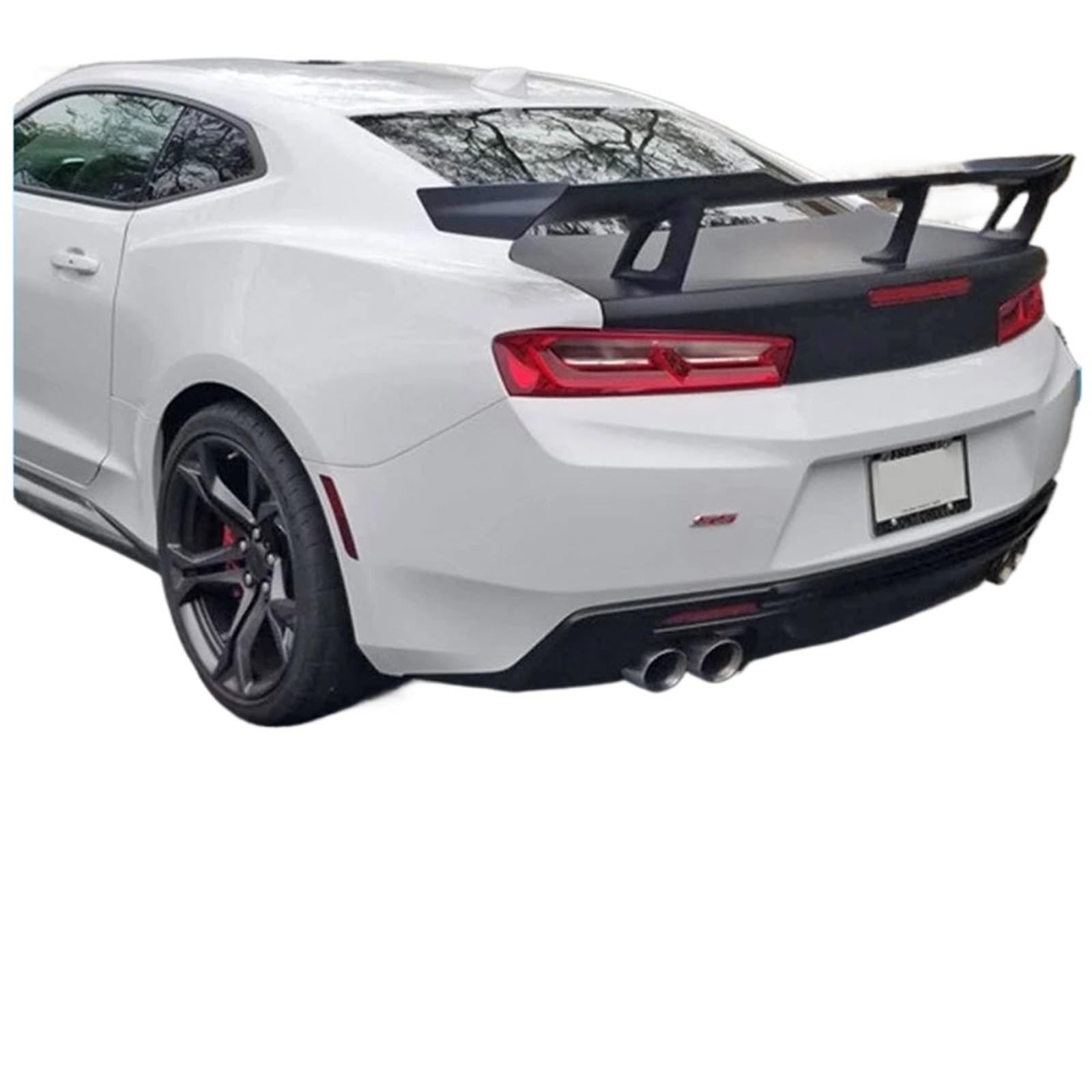 Glänzend schwarze Heckspoilerlippe im GT-Stil, Auto-Anpassungen, Ersatz, kompatibel for Chevy Camaro ZL1 1LE 2016–2021 Heckflügel(Unpainted) von EPNYWJTE