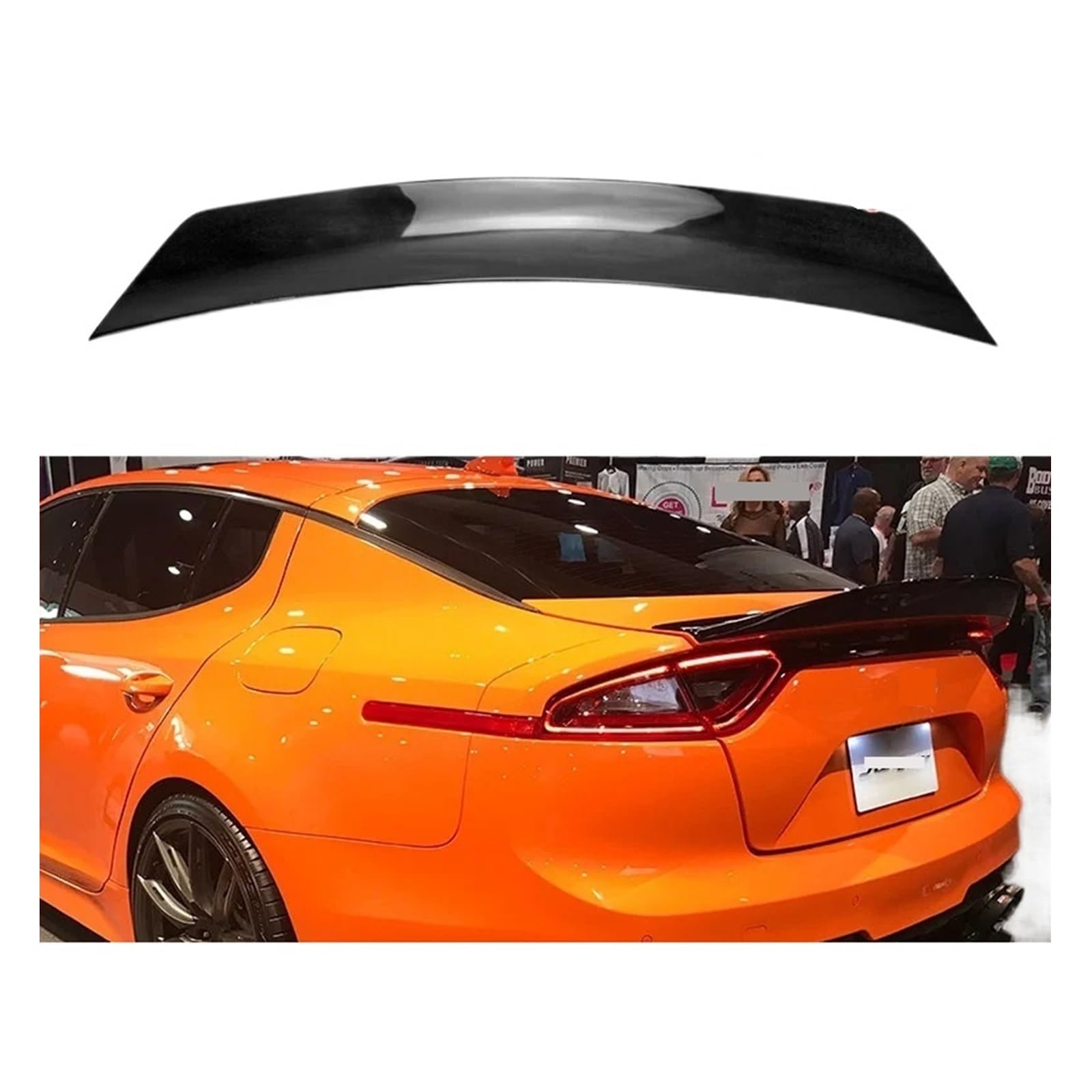 Heckflügel Kompatibel for Kia Stinger EPA-Stil FRP Fiberglas Uulackierter Heckspoiler Fiberglas-Kofferraumflügel-Kit Tuning-Kofferraumdeckel-Splitterlippe von EPNYWJTE