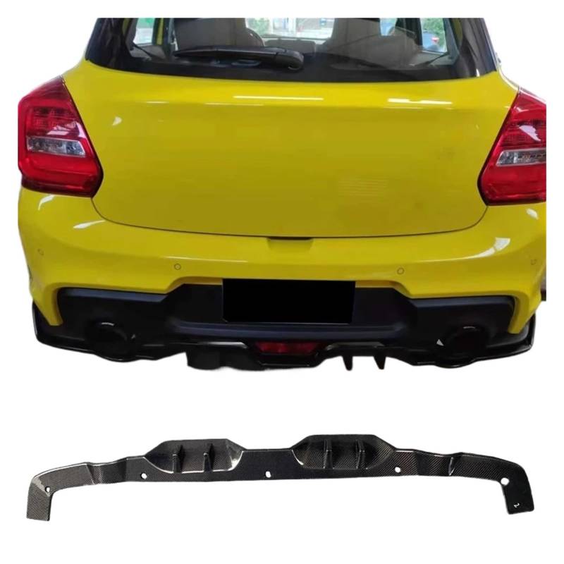 Heckspoiler-Diffusor-Spoiler Auto Zubehör Hinten Modifizierten Kohlenstoff-Faser Hinten Lip Kompatibel for Suzuki Swift Anti-kollision Accesorios von EPNYWJTE