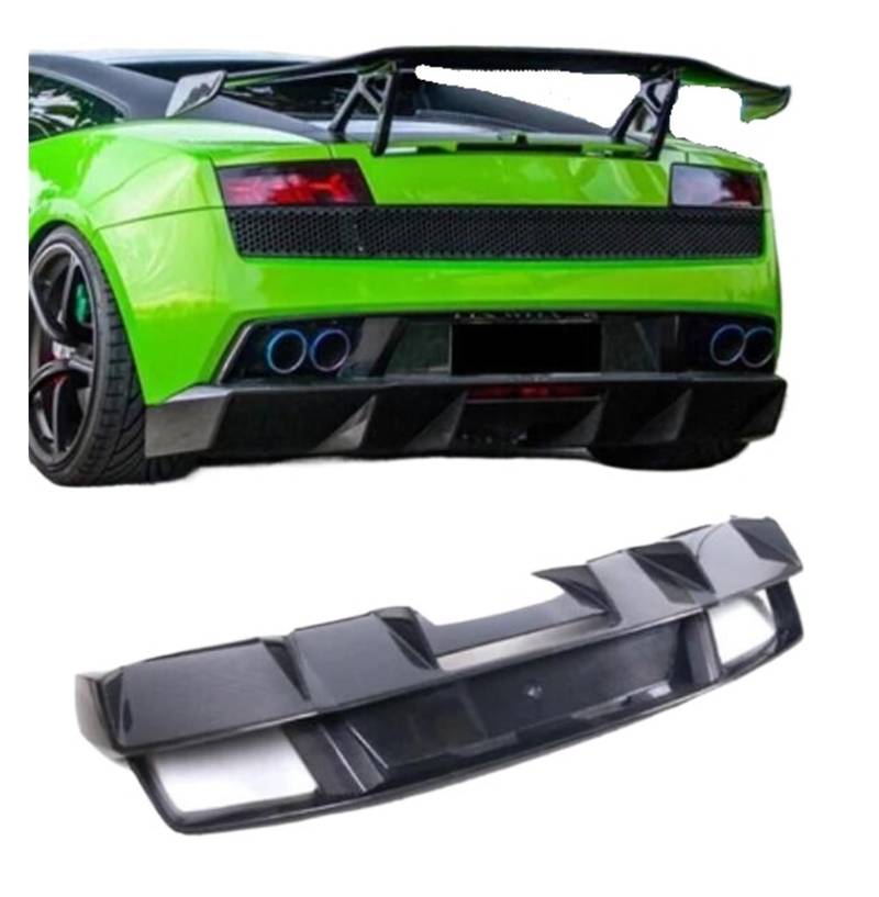 Heckspoiler-Diffusor-Spoiler Carbon Fiber Auto Hintere Stoßstange Lip Splitter Diffusor Abdeckung Kompatibel for Lamborghini Gallardo LP550 LP560 LP570 2003-2014 von EPNYWJTE