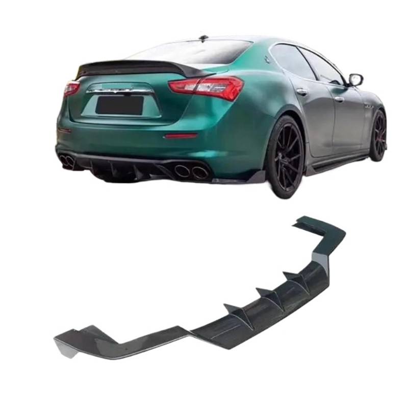 Heckspoiler-Diffusor-Spoiler Carbon Fiber Auto Hintere Stoßstange Lip Spoiler Diffusor Abdeckung Kompatibel for Maserati Ghibli 2014 2015 2016 2017 2018 2019 2020 2021(2018-2021) von EPNYWJTE