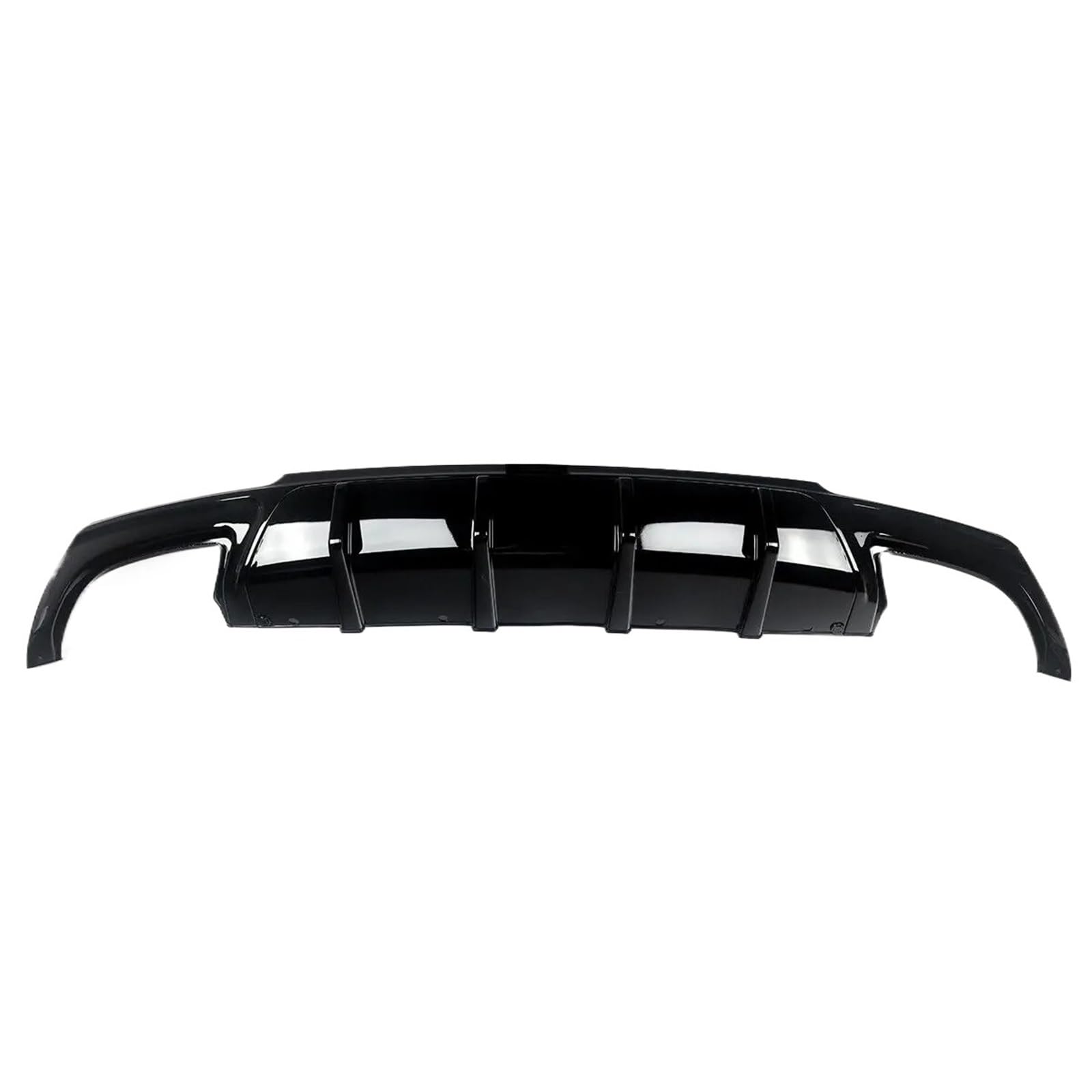 Heckspoiler-Diffusor-Spoiler Glänzend schwarzer rechteckiger Auspuff, kompatibel mit 12–21 Chrysler 300 300C SRT Heckdiffusorlippe von EPNYWJTE