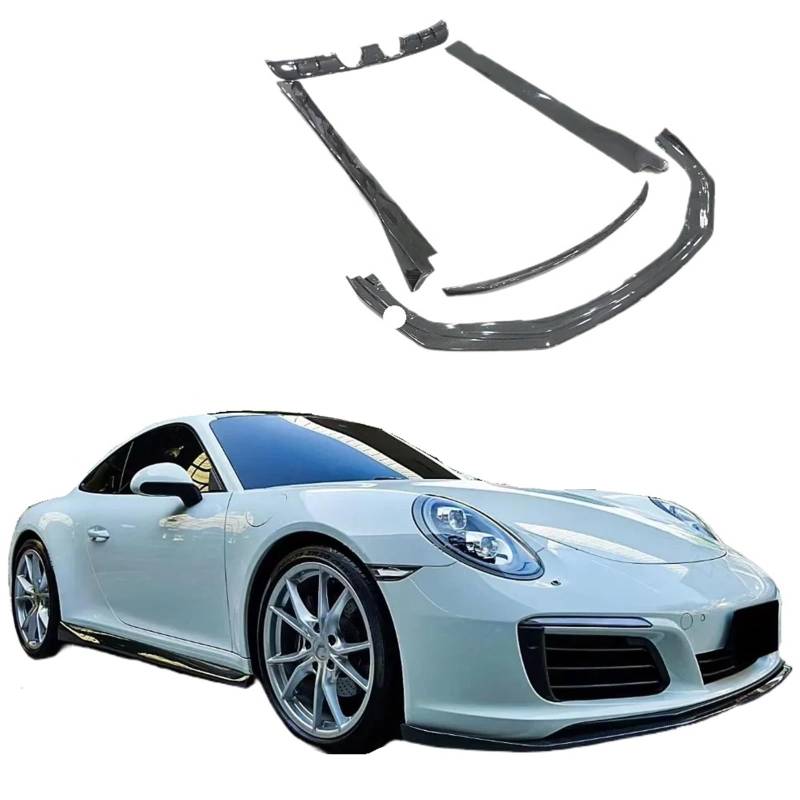 Heckspoiler-Diffusor-Spoiler Kohlefaser-Bodykit, Frontstoßstange, Lippe, Heckdiffusor, Seitenschweller, Heckspoiler, kompatibel mit 911 991 von EPNYWJTE