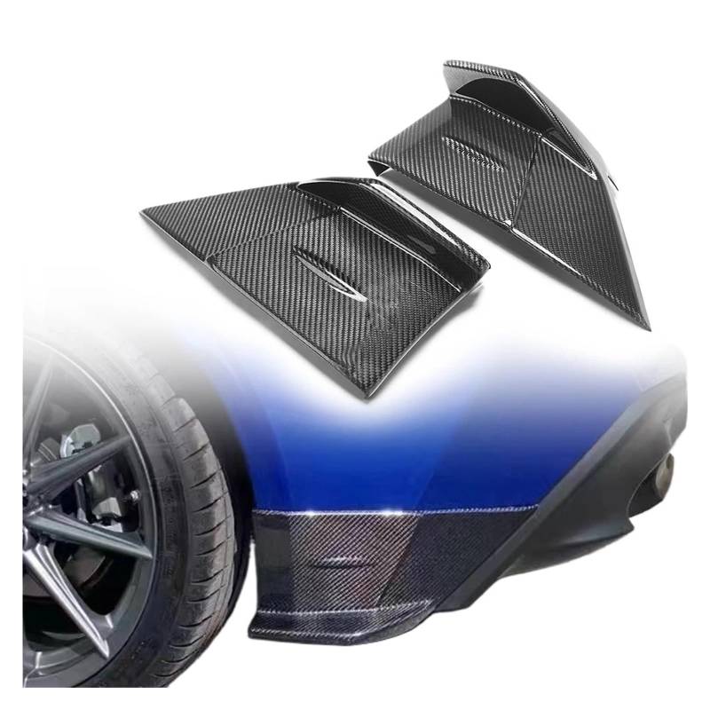 Heckspoiler-Diffusor-Spoiler Kohlefaser-Heckstoßstangen-Wickelwinkel, kompatibel mit Subaru BRZ STI Style, Schutzsplitter, Canard-Diffusor, hintere Seitenlippe, Autozubehör von EPNYWJTE