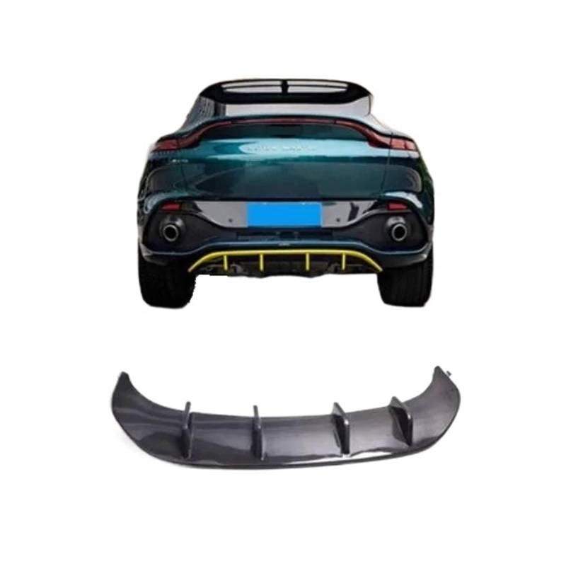 Heckspoiler-Diffusor-Spoiler Kompatibel for Aston Martin DBX 2020 2021 2022 2023 Carbon Fiber Heckstoßstange Lip Diffusor Spoiler + Seitenschweller Body Kits(Dark Grey) von EPNYWJTE