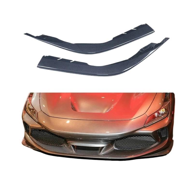 Heckspoiler-Diffusor-Spoiler Kompatibel for Ferrari F8 Dry Carbon Fiber Back Corner Wrap Bottom Bumper Ecke der vorderen Stoßstange Autozubehör von EPNYWJTE