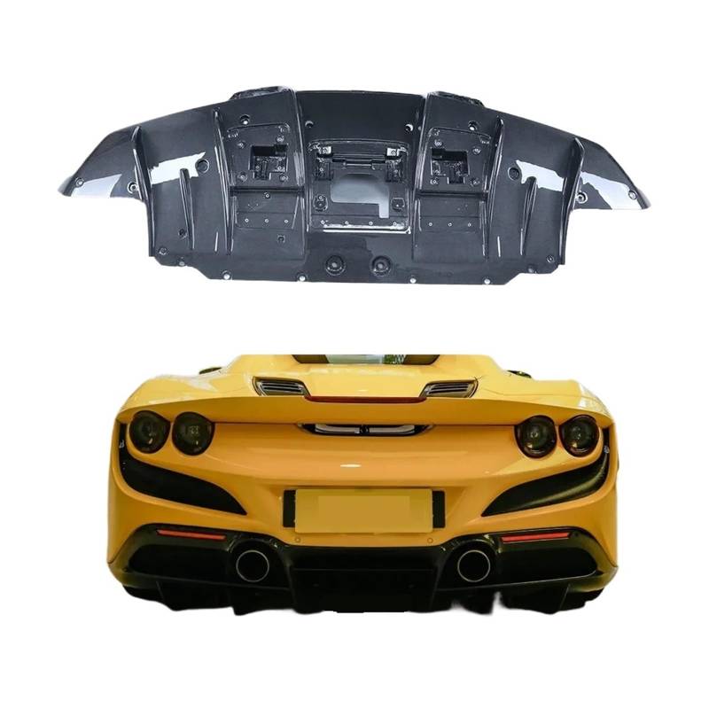 Heckspoiler-Diffusor-Spoiler Kompatibel for Ferrari F8 Stil Dry Carbon Fiber Auto Heckschürze Diffusor for Auto Heckschürze Diffusor Lip Bodykits von EPNYWJTE