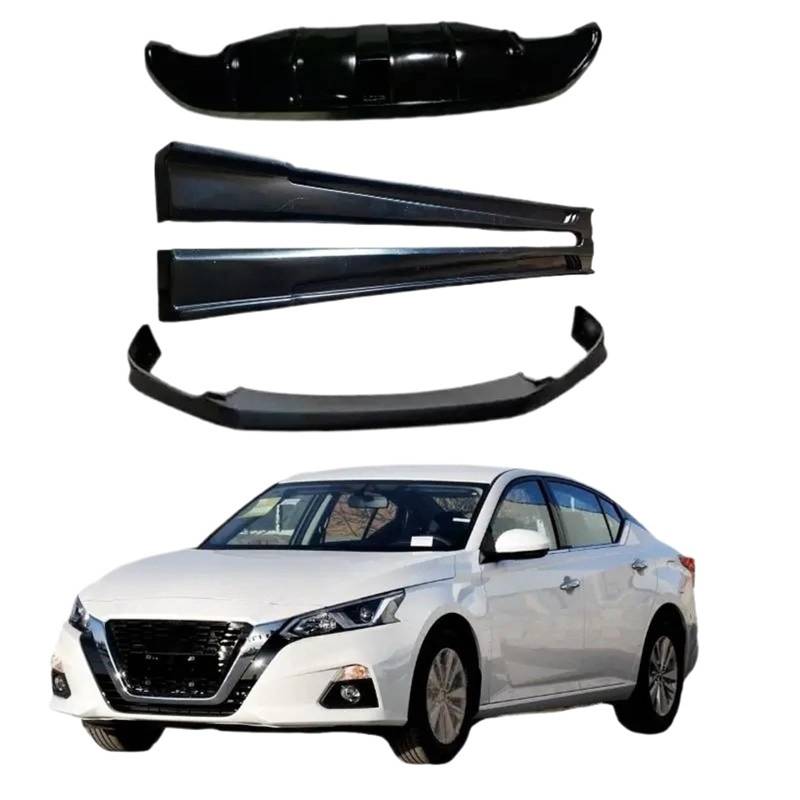 Heckspoiler-Diffusor-Spoiler Wide Body Kit kompatibel for Nissan ALTIMA 2019, das Pp Auto Body Systems umfasst eine vordere Stoßstangenlippe, eine hintere Stoßstangenlippe und einen Seitenschweller von EPNYWJTE