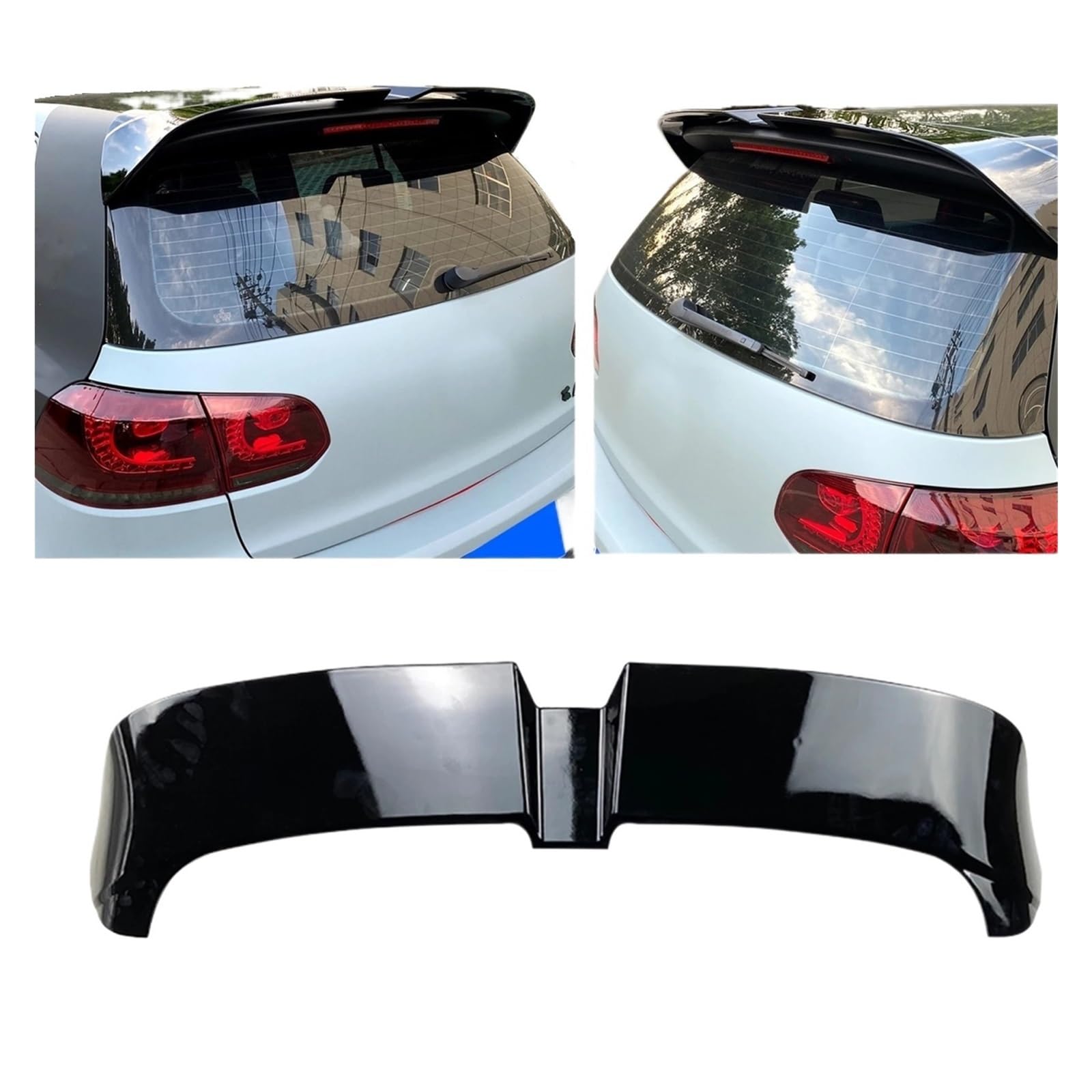 Hinten Heckklappe Fenster Dach Splitter Stamm Spoiler Flügel Trim Kompatibel for Volkswagen Golf 6 MK6 GTI GTR GTD 2008 2009 2010 2011 2012 2013 von EPNYWJTE