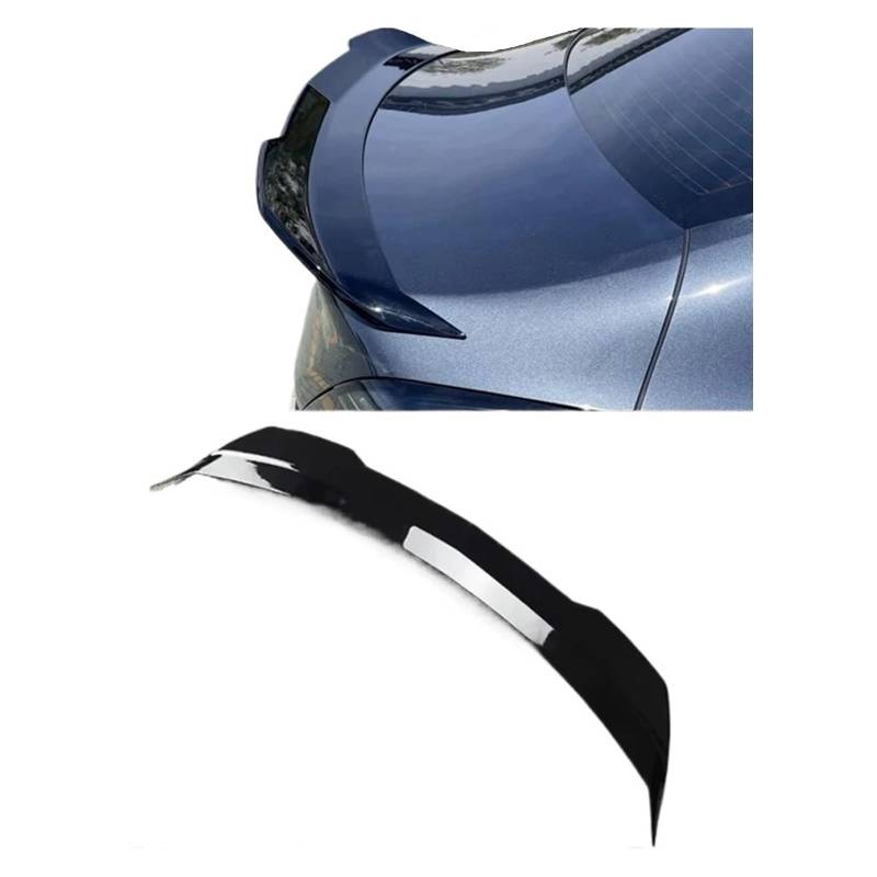 Hinten Stamm Spoiler Lippe Schwanz Flügel Glänzend Schwarz ABS Kompatibel for Cadillac CT4 2020-2024 von EPNYWJTE