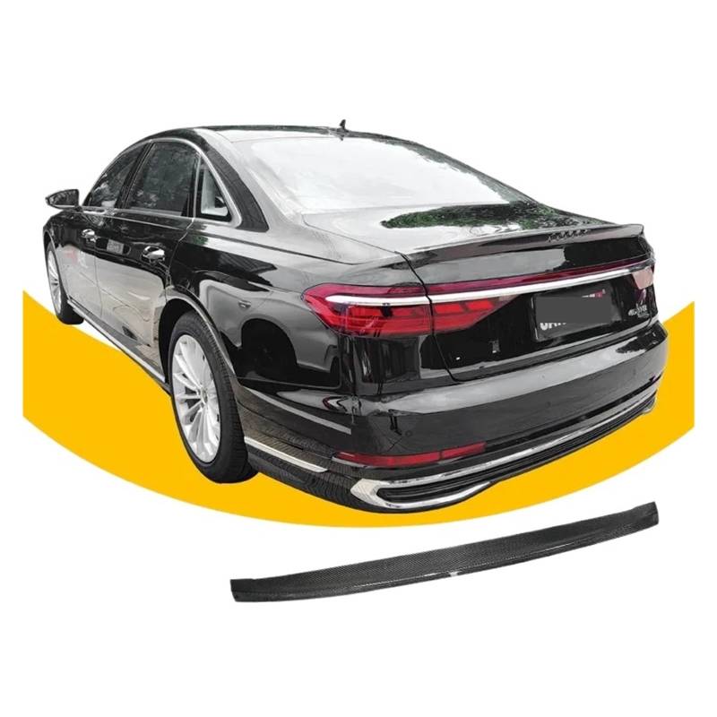 Kompatibel for Audi A8 A8L S8L D5 2018 2019 2020-2023 Spoiler ABS Auto Stamm Lip Flügel Schwanz spoiler A8 Zubehör Gewidmet Dekoration von EPNYWJTE