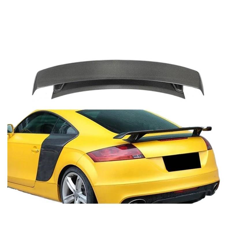 Kompatibel for Audi TT TTS TTRS MK2 2008+ Modifizierter Kohlenstoff-Faser-Heckflügel Festflügel-Spoiler Automotive Spoiler Body Kits Trim von EPNYWJTE