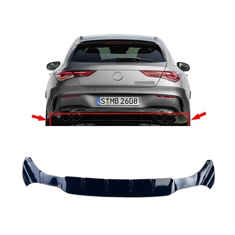 Kompatibel for Benz W118 C118 CLA35 CLA45 AMG Linie 2019 2020 2021 2024 Hinten Lip Spoiler Splitter Diffusor Auto zubehör von EPNYWJTE