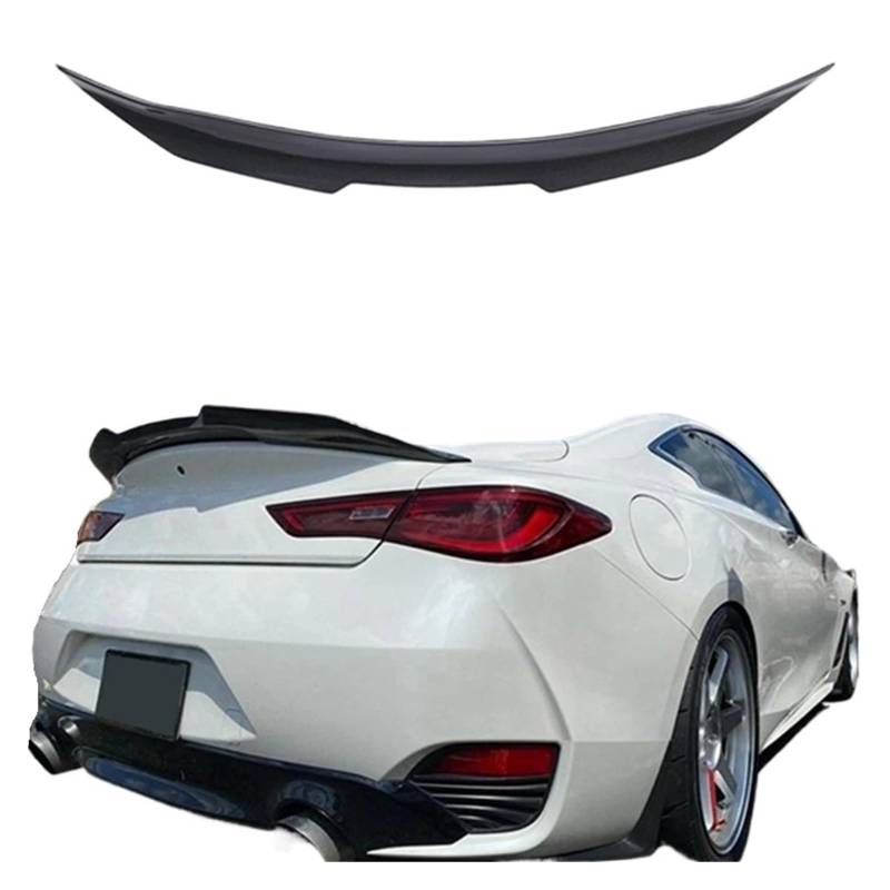 Kompatibel for Infiniti Q60 Q60S Spoiler PSM Stil Carbon Faser Material Auto Hinten Flügel Spoiler 2016-2019 Jahr von EPNYWJTE