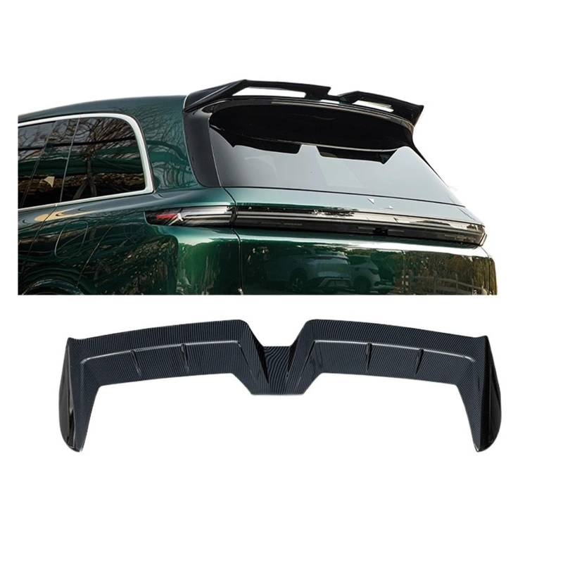 Kompatibel for Li Xiang L8 2022–2023 SUV, Sport-Heckflossen, feste Windflügel, Spoiler oben, MC-Heckflossen, Außenverkleidungsteile, Lixiang-Zubehör(Carbon fiber pattern) von EPNYWJTE