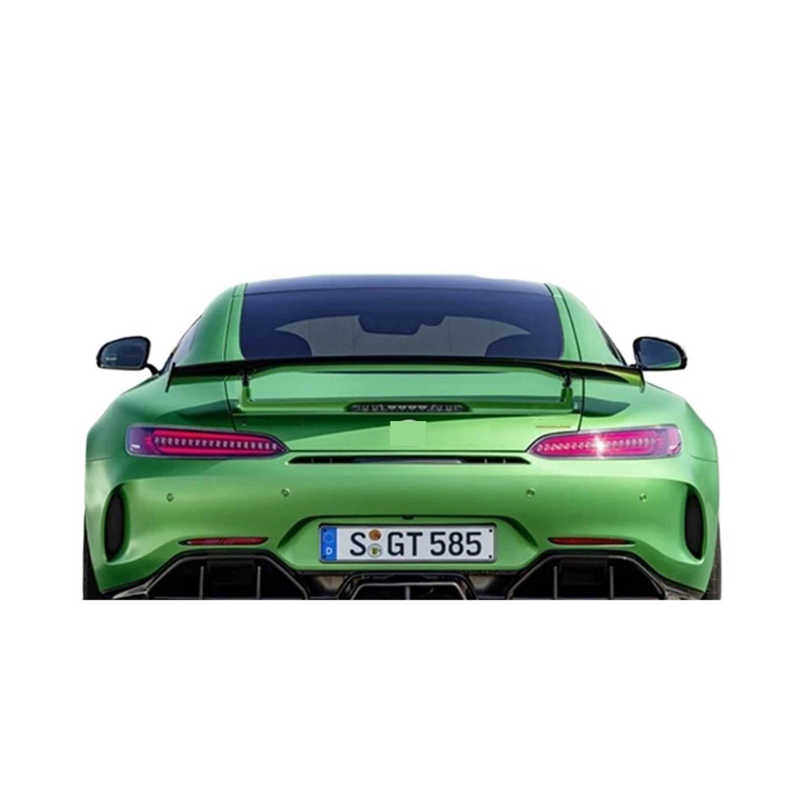 Kompatibel for Mercedes-Benz AMG GT GTC GTS GTR PRO 2019 2020 2021 2022 CARBON FIBER HECKFLÜGEL STAMM LIP SPOILER(Full carbon fiber) von EPNYWJTE