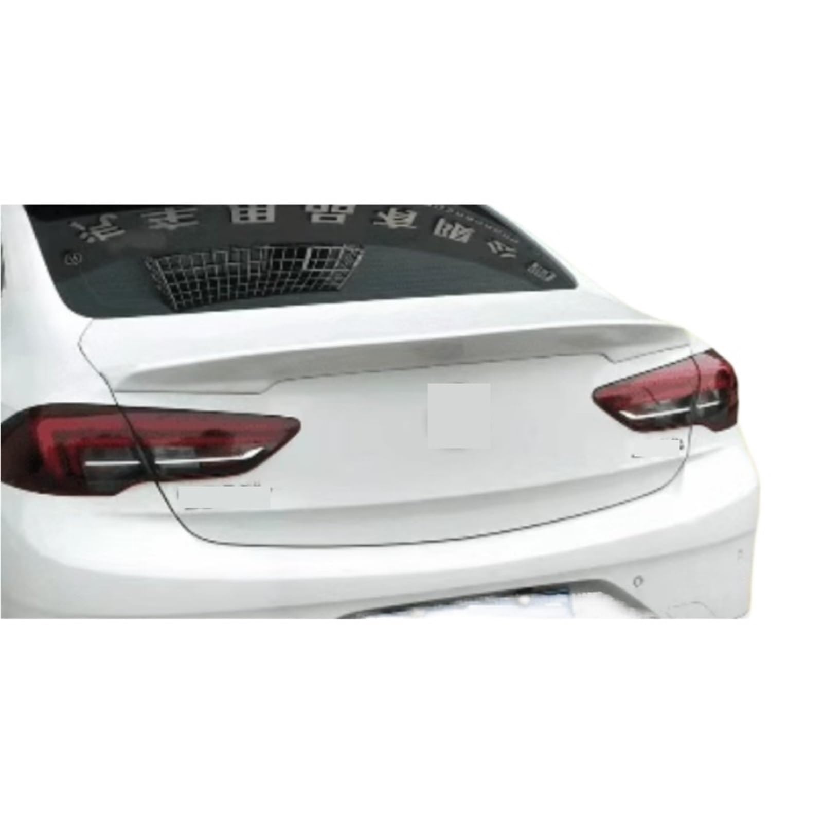 Kompatibel for Opel Insignia Buick Regal 2017-2023 Carbon Fiber Spoiler Heckflügel GS Modifiziertes Autozubehör Body Kits Schmiedemuster(White) von EPNYWJTE