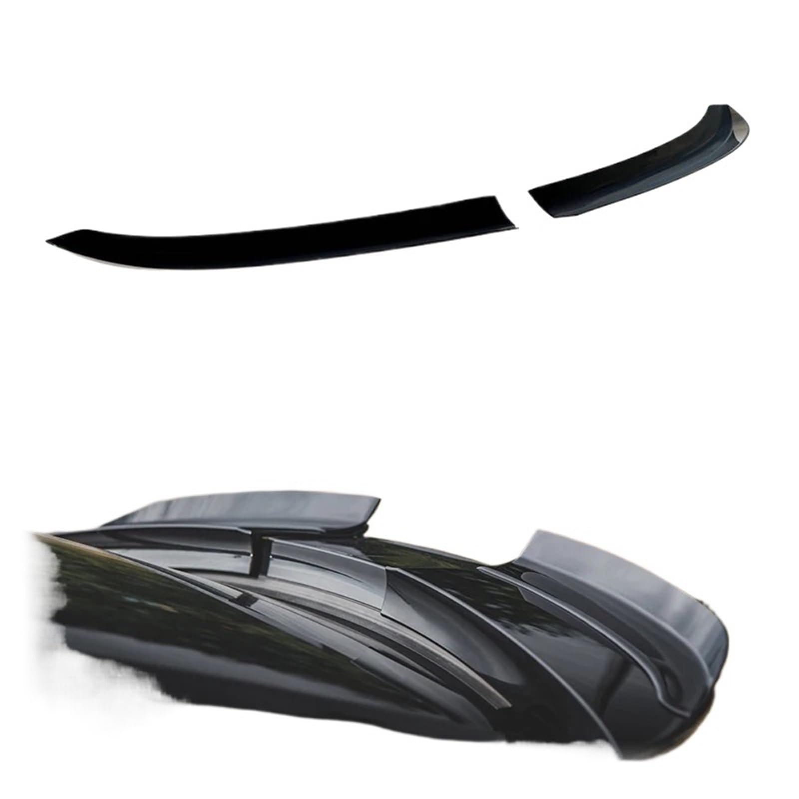 Kompatibel for Porsche Panamera 2013-2016 970 2 Teile/los ABS Spoiler Auto Heckflügel Glänzend Schwarz Oder Carbon Look Body Kit(Carbon Fiber Look) von EPNYWJTE