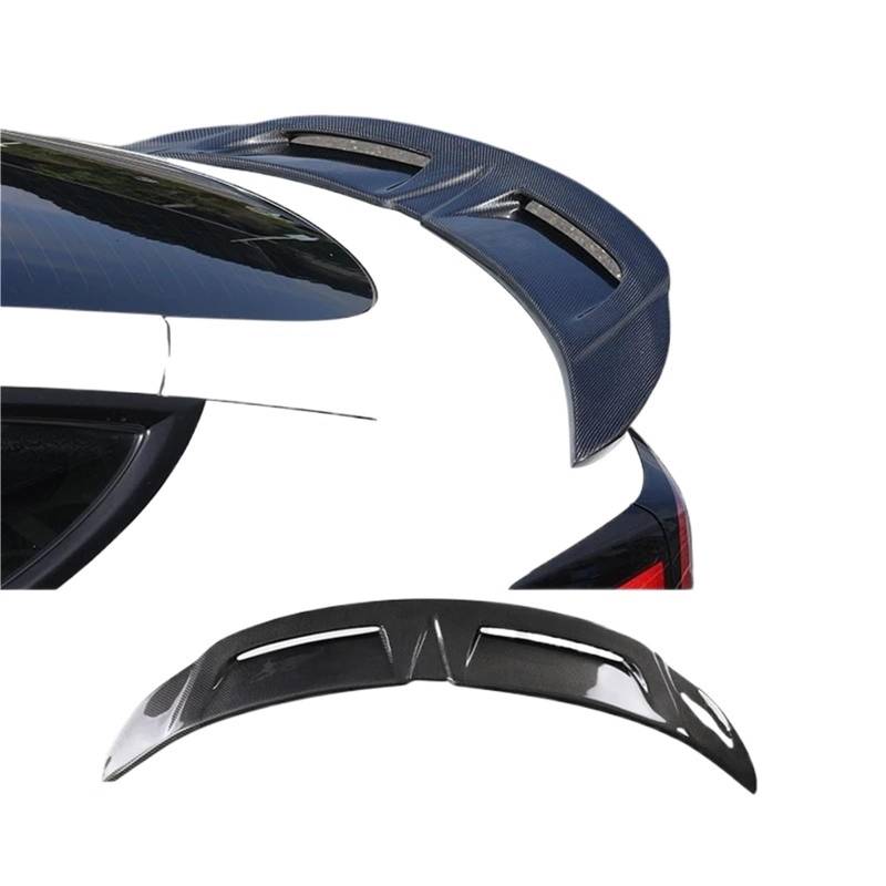 Kompatibel for Tesla Model 3 Highland 2024 Tail Spoile Carbon Fiber Spoiler Spoiler Wing Punch-Free Installation Autozubehör von EPNYWJTE