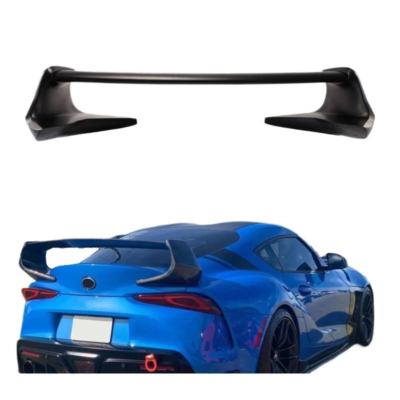 Kompatibel for Toyota Supra 2020-2024 Hinten Stamm Deckel Flügel Spoiler EIN Paar Auto Zubehör Matt Schwarz Carbon faser Look Body Kit(Carbon Fiber Look) von EPNYWJTE