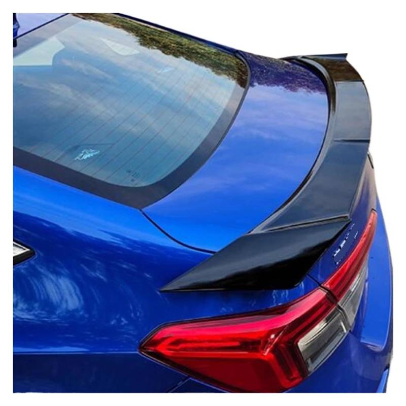 Lange Spoiler Flügel Kompatibel for Honda Civic Limousine ABS Kunststoff Auto Stamm Hinten Schwanz Lip Body Kit Zubehör 2022 2023 jahr(Glossy Black) von EPNYWJTE