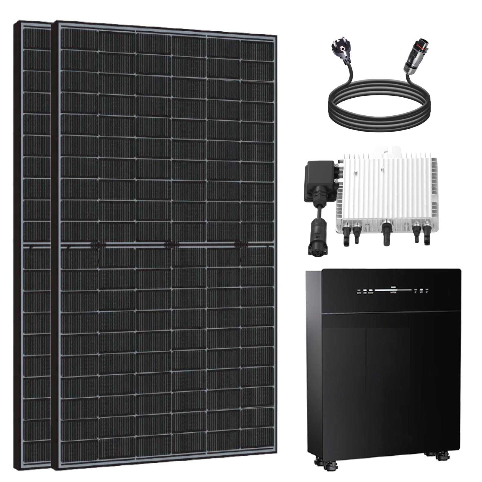 EPP. Solar® 880W/800W Balkonkraftwerk mit Speicher Komplettset | 5 kWh Marstek Venus-E AC gekoppelt Solarspeicher | DEYE 800W WIFI Wechselrichter Smart PV Anlage von EPP.Solar