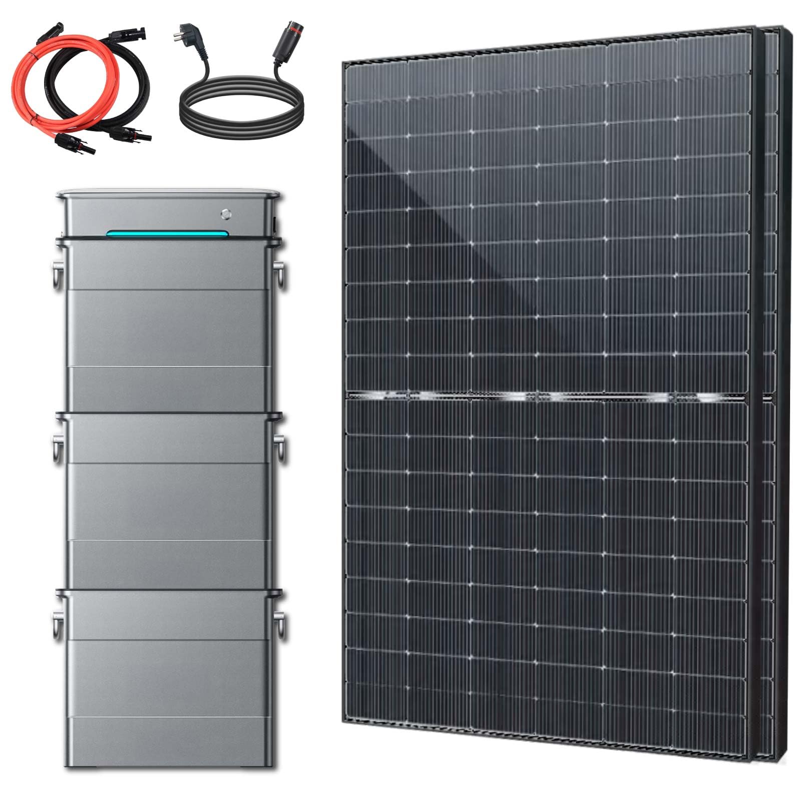 EPP.Solar® 1000W Balkonkraftwerk mit Speicher Zendure Solarflow Hyper 2000(5760Wh) Komplettset von EPP.Solar