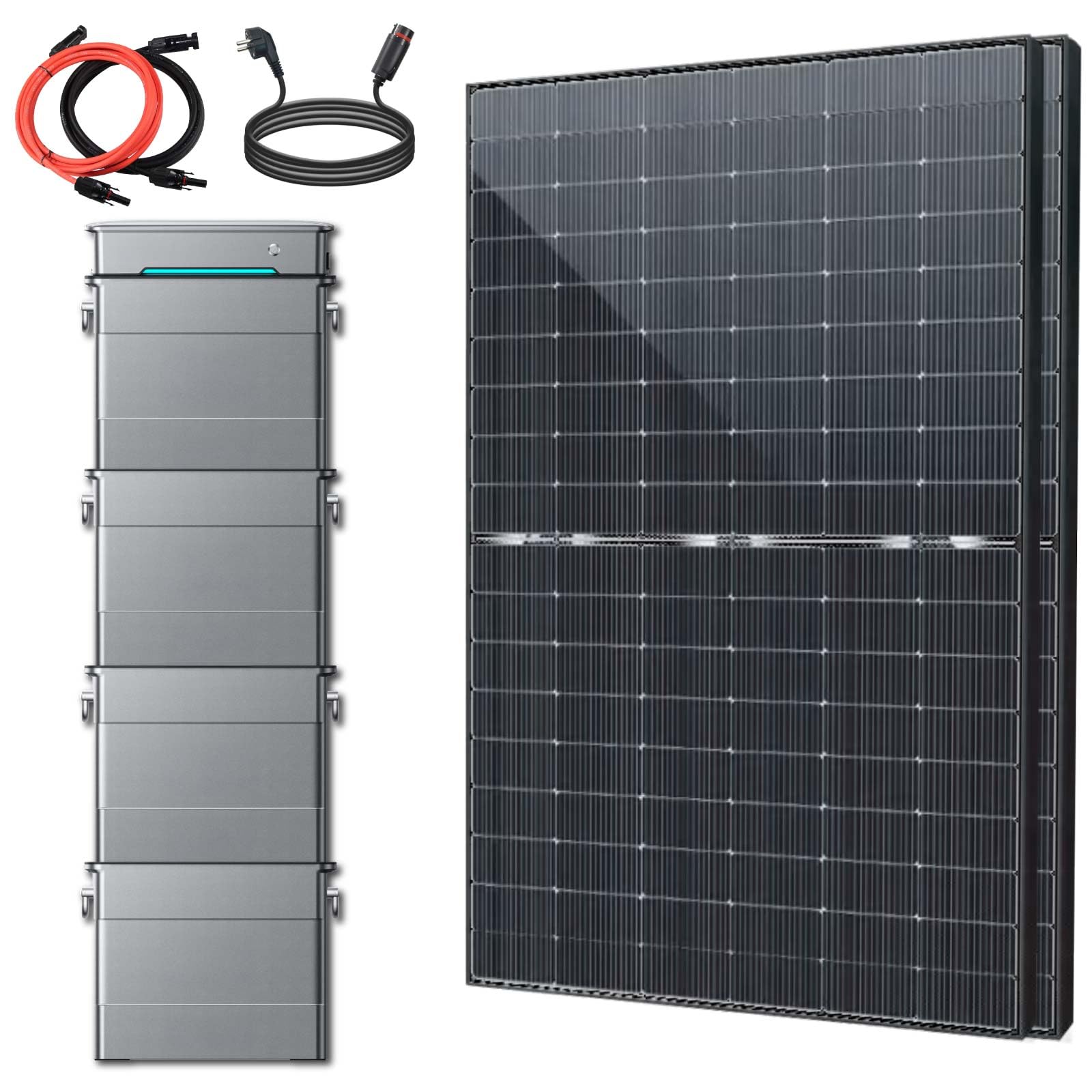 EPP.Solar® 880W Balkonkraftwerk mit Speicher Zendure Solarflow Hyper 2000(7680Wh) Komplettset von EPP.Solar