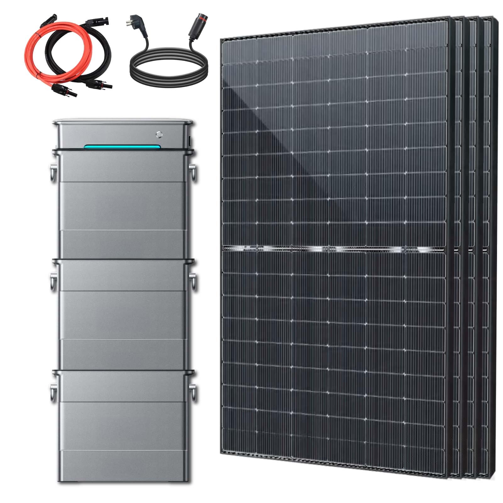 EPP.Solar® All In One 1760W Balkonkraftwerk mit Speicher Zendure Solarflow(5760Wh) Komplettset von EPP.Solar