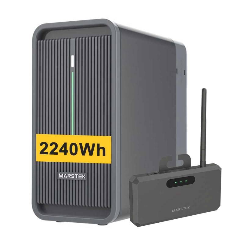 Marstek B2500 Speicher/Batterie für Balkonkraftwerk 2.24KWh MPP Tracker mit Smartmeter CT001, 6000+ Ladezyklen, App-Steuerung, für Innen- und Außenbereich (IP65), durch P2500 erweiterbar bis 6.7KWh von EPP.Solar