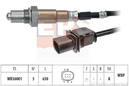 Lambdasonde Made in Italy - OE Equivalent von EPS (1.998.413) Sensor Gemischaufbereitung Sauerstoff-Sensor von EPS