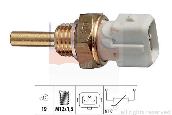 Sensor, Kühlmitteltemperatur EPS 1.830.127 von EPS