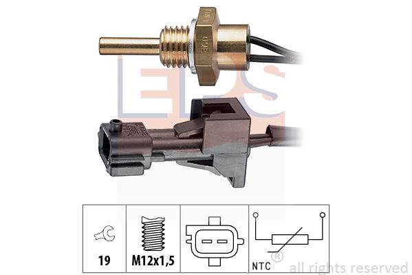 Sensor, Kühlmitteltemperatur EPS 1.830.245 von EPS