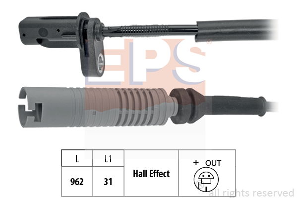 Sensor, Raddrehzahl EPS 1.960.077 von EPS